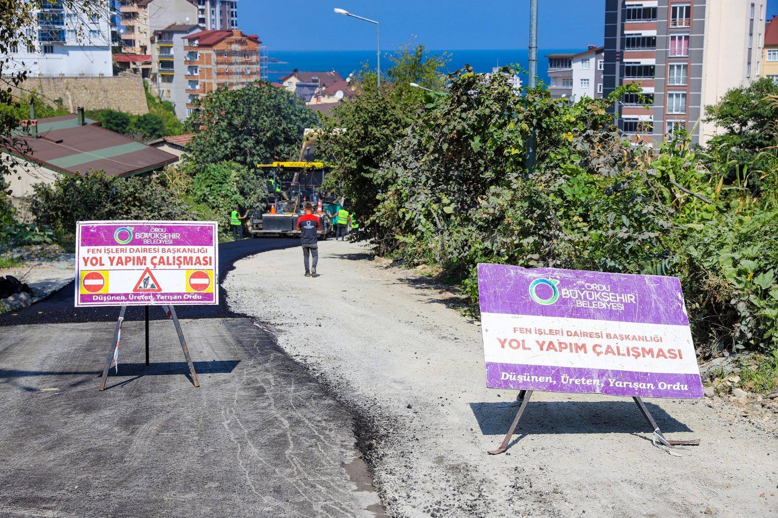 FATSA KURTULUŞ MAHALLESİNDE ASFALT MUTLULUĞU